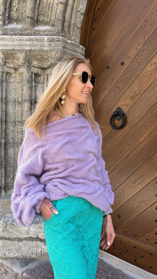 Lavender Waves - Sweater